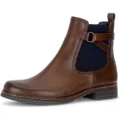 Gabor Chelseaboots Blockabsatz, Stiefelette mit dekorativem Zierriemchen