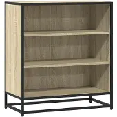 vidaXL Sideboard Sonoma-Eiche 68x35x76 cm Holzwerkstoff und Metall