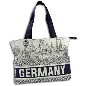 Robin-Ruth Robin Ruth Baumwolle Polyester Tasche Schultertasche navy beige OTG3007M