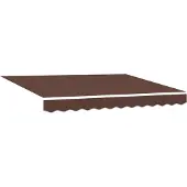 Syfax Ersatzbespannung für Markise 3,5x2 m Braun Polyester