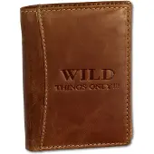 Wild Things Only braun Leder Portemonnaie D2OPJ100O
