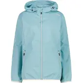 CMP Damen Jacke Rain Jacket Fixed Hood Türkis 48