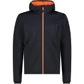 CMP MAN Jacket FIX Hood antracite-flamingo fluo (64UP) 58