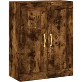 vidaXL Wandschrank Räuchereiche 69,5x34x90 cm Holzwerkstoff