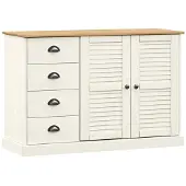 vidaXL Sideboard mit Schubladen VIGO 113x40x75 cm Massivholz Kiefer