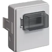 Hager KEB771K1 unibar M,Abgangskasten,Baugr.1, 1xFI-LS C/1P+N/ 30mA/ TypA 16A, 1xCEE-Steckd. 3P