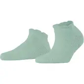 Falke Soft Elegance Damen Haussocken, 39-42, Grün, Uni, Wolle