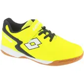 Lotto Hallenschuh , Jungen, Gr. 31, Textil, gelb (fr.gelb, schwarz), Synthetik, Schuhe Hallenschuh, Indoor Sportschuhe