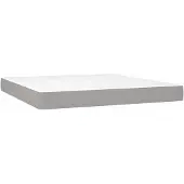 vidaXL Taschenfederkernmatratze Mittel Hellgrau 152x203x20 cm Stoff