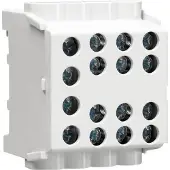Hager KH35L8 Hauptleitungsabzweigklemme 1polig, 2x35mm2-6x25mm2, IP20, Farbe: Grau