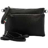 Florence Leder Tasche Umhängetasche Handgelenktasche schwarz OTF816S