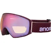Anon M4S Toric Goggles + Bonus Lens + MFI Face Mask deep cherry/perceive cloudy pink (EZP) Regular NA