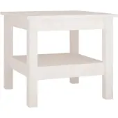 vidaXL Couchtisch Weiß 45 x 45 x 40 cm Massivholz Kiefer