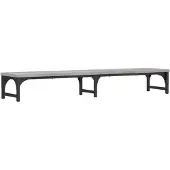 vidaXL Monitorständer Grau Sonoma 105x23x15,5 cm Holzwerkstoff