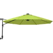 vidaXL Wand-Sonnenschirm Apfelgrün 290 cm