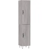 vidaXL Highboard Grau Sonoma 34,5x34x180 cm Holzwerkstoff