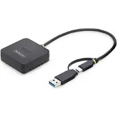 StarTech.com .com USB-C/USB-A auf M.2 NVMe Dock Adapter, 10Gbps, Tool-Free externer M.2 NVMe SSD Reader, B+M/M-Key, SSD, M.2, M.2, USB 3.2 Gen 2 (3.1 Gen 2) Type-C, Schwarz, 10 Gbit/s