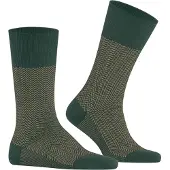 Falke Airport Herringstripe Herren Socken, 43-46, Grün, AnderesMuster, Schurwolle