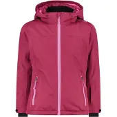 CMP Kid G Jacket Snaps Hood 08Hm Sangria-Purple Fluo 152