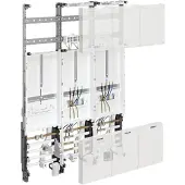 Hager ZL31X2N Komplettfeld, universZ, 1050mm, 2 Zählerplätze/SG, 3-feld, Ausführung Thüringen