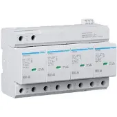 Hager SPA801 Kombiableiter T1+T2 4P Uc 350V Iimp 25kA Up 1.5kV TNS/TT Fernmeldekontakt