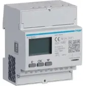 Hager ECP302C Energiezähler 3phasig für Wandlerverhältnis 1A oder 5A, 4M, SO, MID