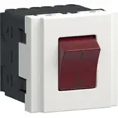 Hager G00A029016 Steckdose 45x45 Schalter EIN/AUS 16A mit LED verkehrsweiß