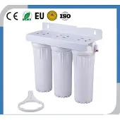 Alapure Dreifach Filtergehäuse für Osmoseanlage, 3-4 L/min, H 36,5 x B 36,5 x T 12 cm, 1/4 Zoll Anschluss