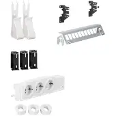 Hager Multimedia Kit univers UM00M2 m.3xSteckdose 12xPatchPanel o.RJ45 1 (UM00M2)