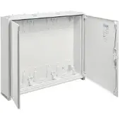 Hager FWB43D Feldvert. AP, univers, IP44, SKII, 144PLE, 3x4 Reihen 650x800x161mm, leer m. Tür