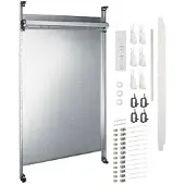 Hager UF221NW Komplettfeld Multimedia, universZ, 900mm, 2-feld, mit 12xPatchmodulen RJ45