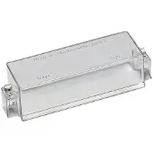 Hager U86 Klarsichthaube, plomb. f. Geräte bis 9PLE, HxBxT 55x195x50mm