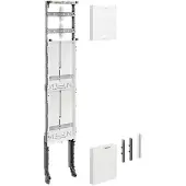 Hager ZU52L Einbausatz, univers Z, Höhe 1350mm, 2 Zählerplätze, 1-feldig, für Sammelschienen