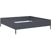 vidaXL Hochbeet Anthrazit 100x100x26 cm Stahl