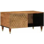 vidaXL Couchtisch 80x50x40 cm Massivholz Mango