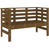 vidaXL Gartenbank Honigbraun 111,5x53x71 cm Massivholz Kiefer