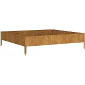 vidaXL Hochbeet 100x100x26 cm Cortenstahl