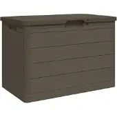 vidaXL Outdoor-Kissenbox Braun 77,5x44,5x53 cm Polypropylen