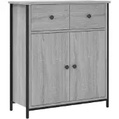 vidaXL Sideboard Grau Sonoma 70x30x80 cm Holzwerkstoff