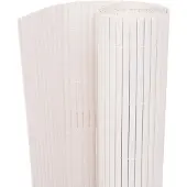 vidaXL Gartenzaun Weiß 150 x 300 cm PVC