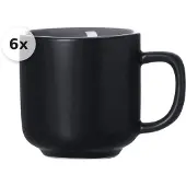 Ritzenhoff & Breker Espressotasse 100ml 6er Set Jasper schwarz