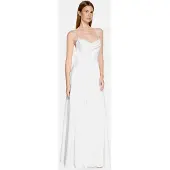 Vera Mont Abendkleid "Abendkleid mit Wasserfallausschnitt", Damen, Gr. 34, EURO, weiß (rohweiß), 97% Polyester PES. 3% Elasthan EL., Kleider Abendkleid
