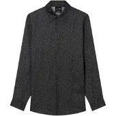 Armani Exchange für Herren. XM002280AF13235FC304 Technical Hemd schwarz (M), Lässig, Viskose, Langarm