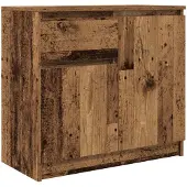 vidaXL Sideboard mit Schublade Altholz-Optik 71x35x65 cm Holzwerkstoff