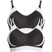 Anita Sport-BH "Sport BH extreme control", Damen, Gr. 100, Cup E, schwarz (schwarz schwarz), Stoff, Obermaterial: 76% Polyester PES. 19% Polyamid PA. 5% Elasthan EL., BHs Sport-BH