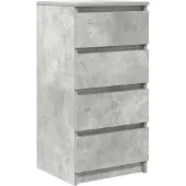 vidaXL Sideboard Betongrau 37,5x35x76 cm Holzwerkstoff