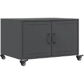 vidaXL Couchtisch Anthrazit 68x50x43,5 cm Stahl