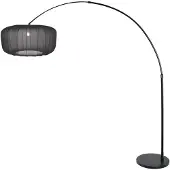 Steinhauer Bogen-Stehlampe Sparkled Light schwarz/Nylon schwarz, 240 cm