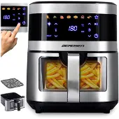 Berdsen Große Heißluftfritteuse 9,1 l 1700 W BD-656 silber