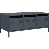 vidaXL Couchtisch Anthrazit 101,5x50x43,5 cm Kaltgewalzter Stahl